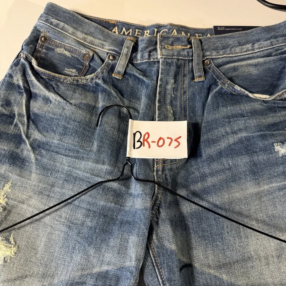 American Eagle Jeans Mens 29x30 Relaxed Fit Denim Straight Leg Work Pockets NWT